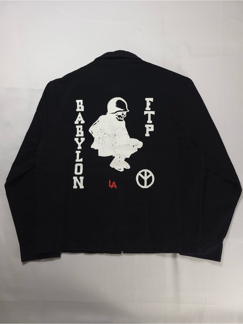 FTP x Babylon LA Infantry Black Work Jacket Mens Size XLarge Very Rare